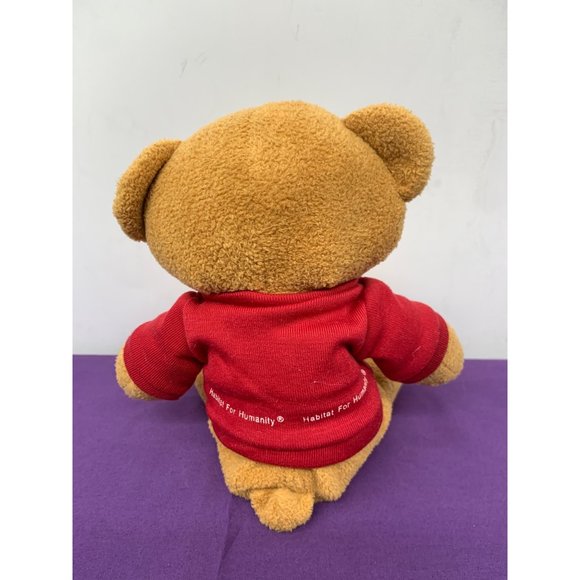 Habitat for Humanity Home Sweet Home 10 Inch Brown Bear Brown Eyes Plastic Beanb - Picture 6 of 9